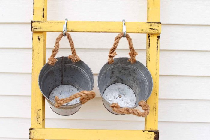 Hang your containers with S-hooks. (Photo courtesy of Angie Holden/The Country Chic Cottage)